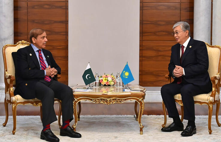 Президент Казахстана провел встречу с премьер-министром Пакистана 