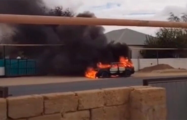 Car exploded in Mangistau region