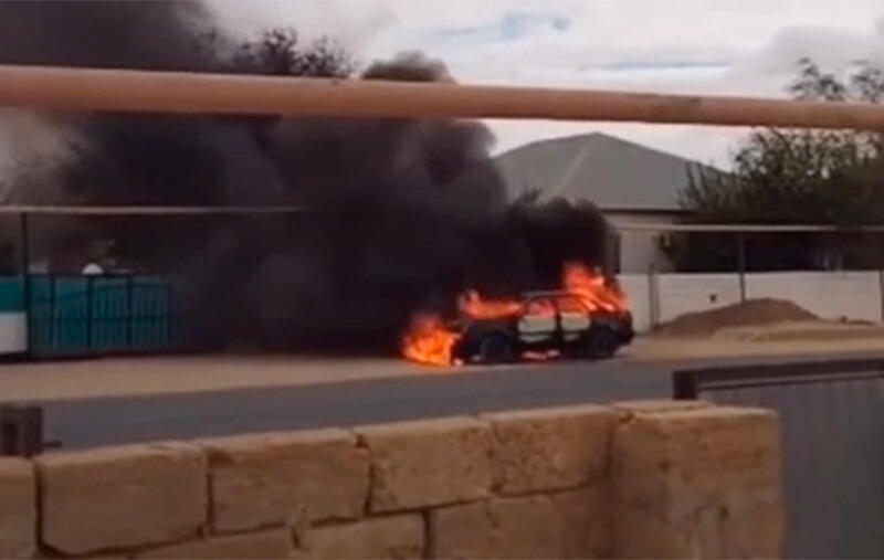 Маңғыстау облысында автокөлік жарылды