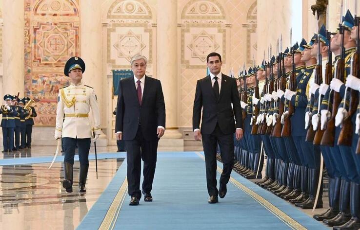В Акорде прошла торжественная церемония встречи президента Туркменистана 