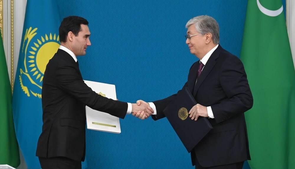 Опубликовано совместное заявление президентов Казахстана и Туркменистана
