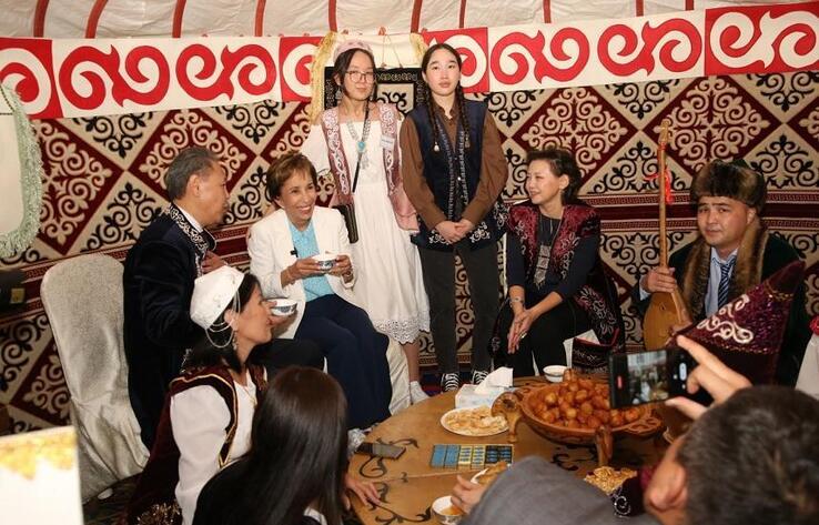Jordan Princess Basma bint Talal visits Kazakh yurt at charity event in Amman