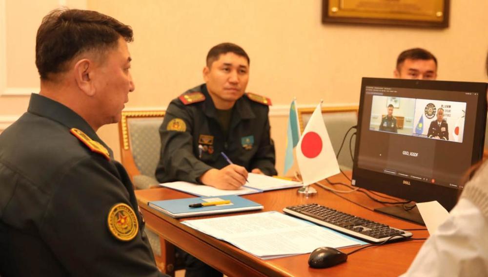 Обсуждены состояние и перспективы развития военного сотрудничества Казахстана и Японии. Фото: МО РК