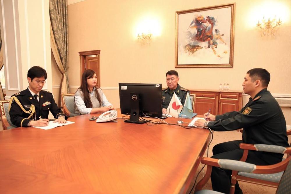 Обсуждены состояние и перспективы развития военного сотрудничества Казахстана и Японии. Фото: МО РК