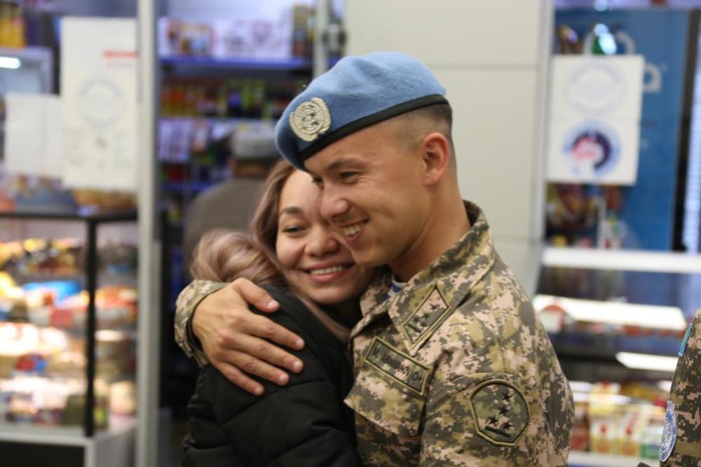 Казахстанские миротворцы вернулись из Ливана . Фото: МО РК