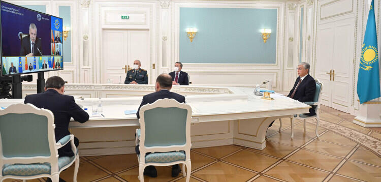 Президент РК принял участие во внеочередной сессии совета коллективной безопасности ОДКБ