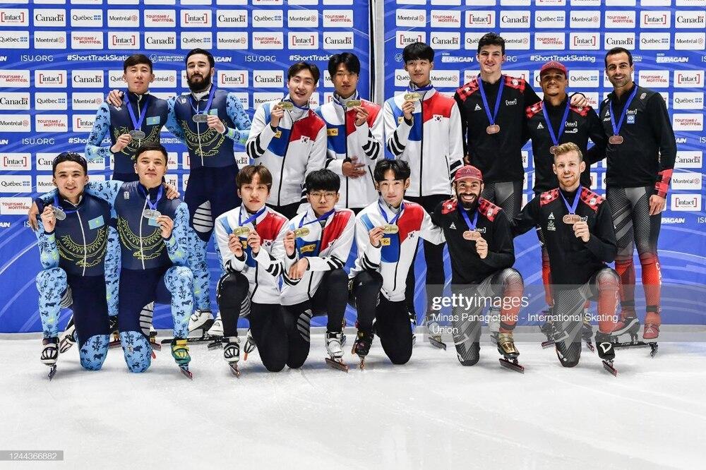 Сборная Казахстана стала серебряным призером Кубка мира по шорт-треку