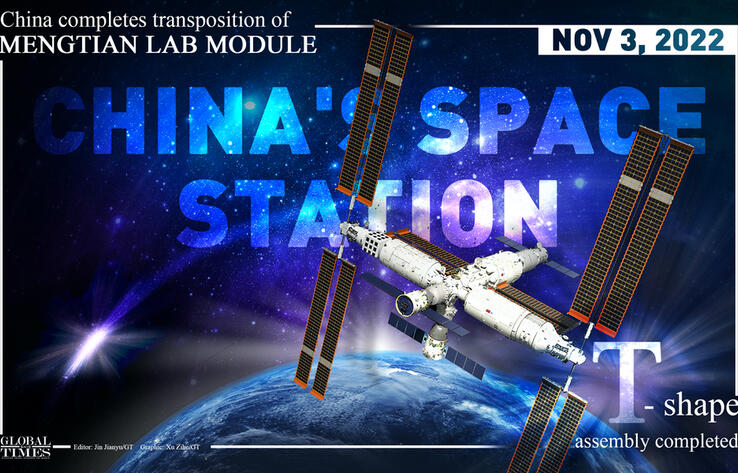 Китай завершил сборку орбитальной станции