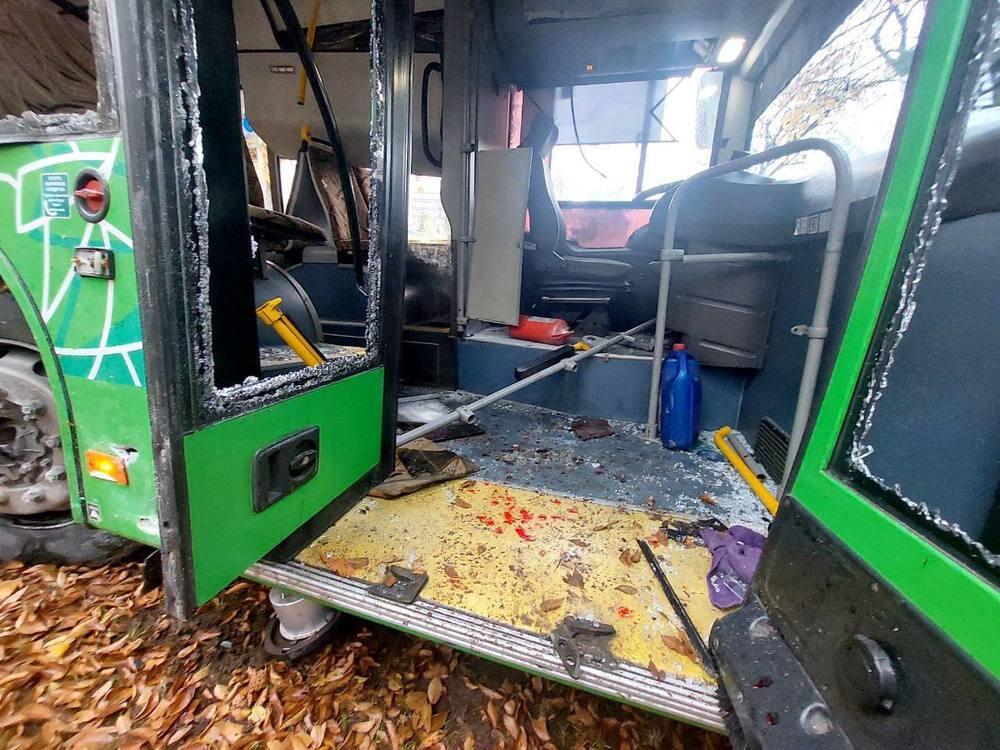 В Алматы столкнулись два автобуса . Фото: telegram/ALMATY_KRIS_P