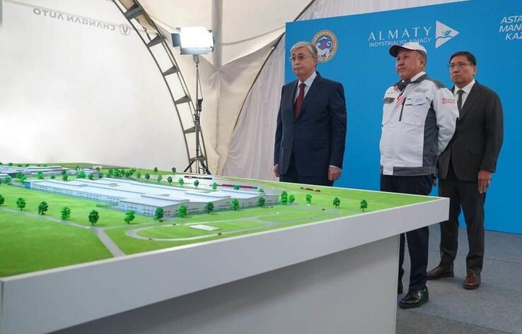 Tokayev launches construction of multi-brand car factory in Almaty