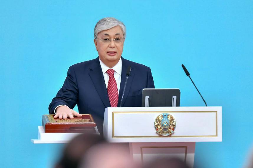 Tokayev takes oath of office