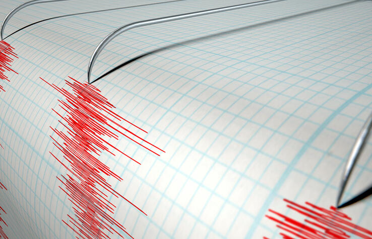 В 313 километрах от Алматы произошло землетрясение