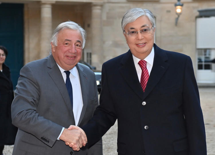 Kazakh Leader, President of Senate of France meet in Paris