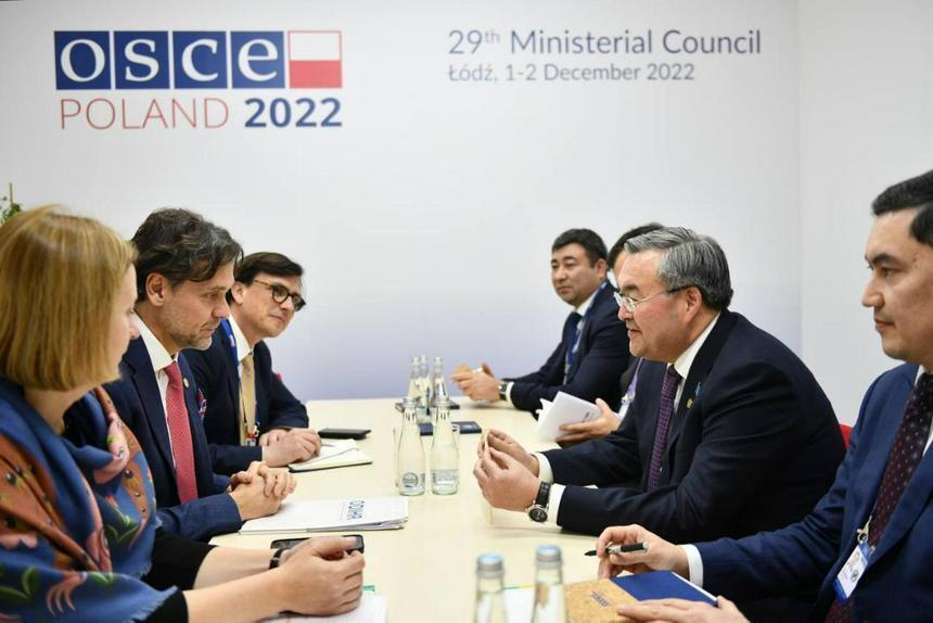 Kazakh FM holds bilateral meetings on the sidelines of OSCE Ministerial Council. Images | gov.kz