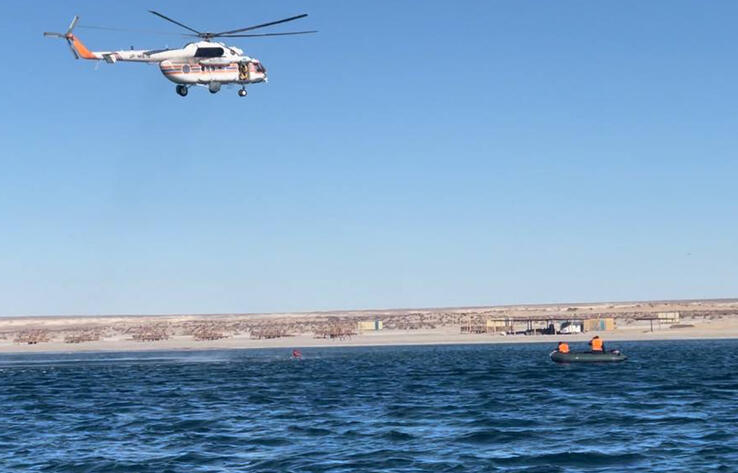 Rescue Aviation Conducted Training At Caspian Sea