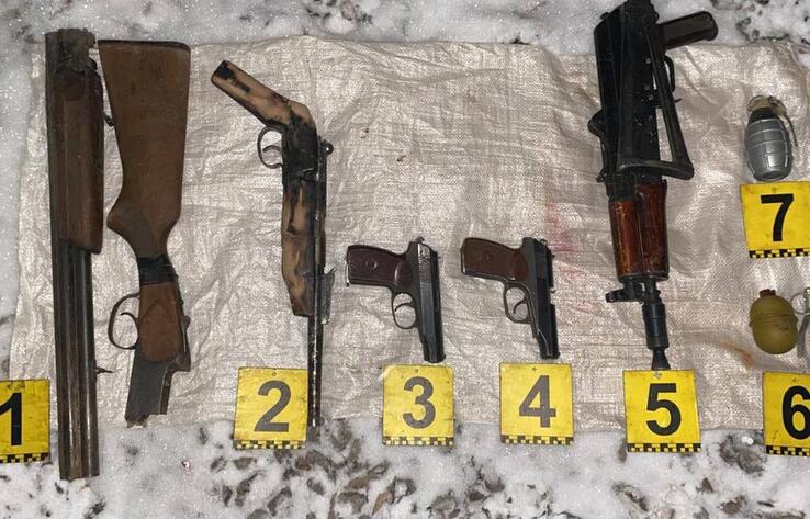 Тайник с оружием обнаружен в Алматинской области