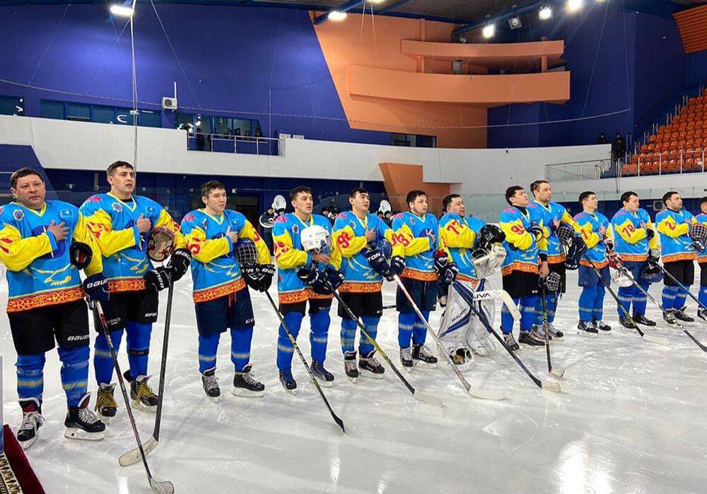 ҚР ТЖ министрінің кубогына шайбалы хоккейден турнирдің ашылуы өтті. Сурет: МЧС РК