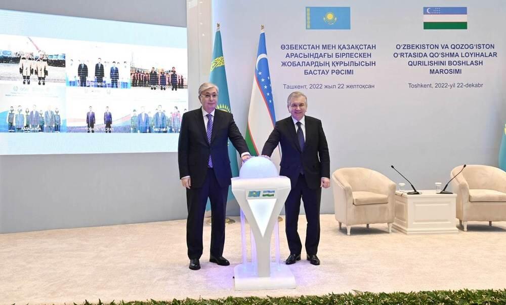 Президенты Казахстана и Узбекистана подписали договор о демаркации общей границы. Фото: telegram/БОРТ№1