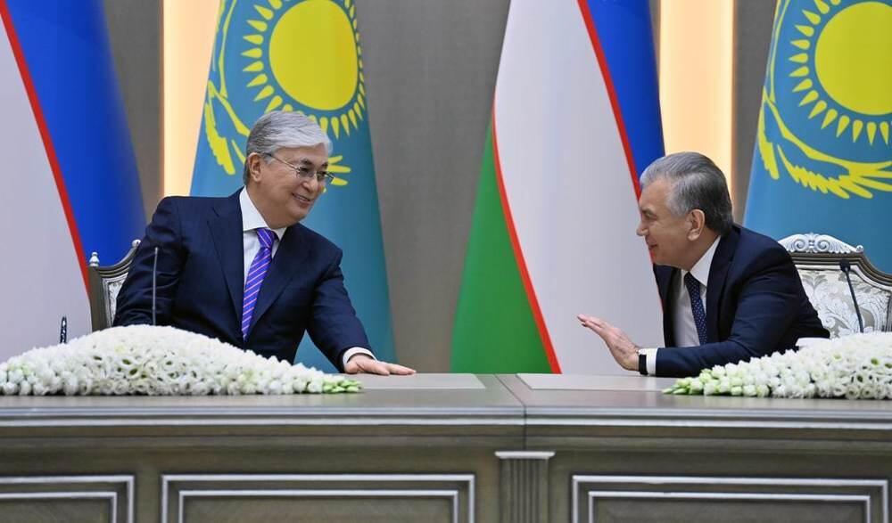 Президенты Казахстана и Узбекистана подписали договор о демаркации общей границы. Фото: telegram/БОРТ№1