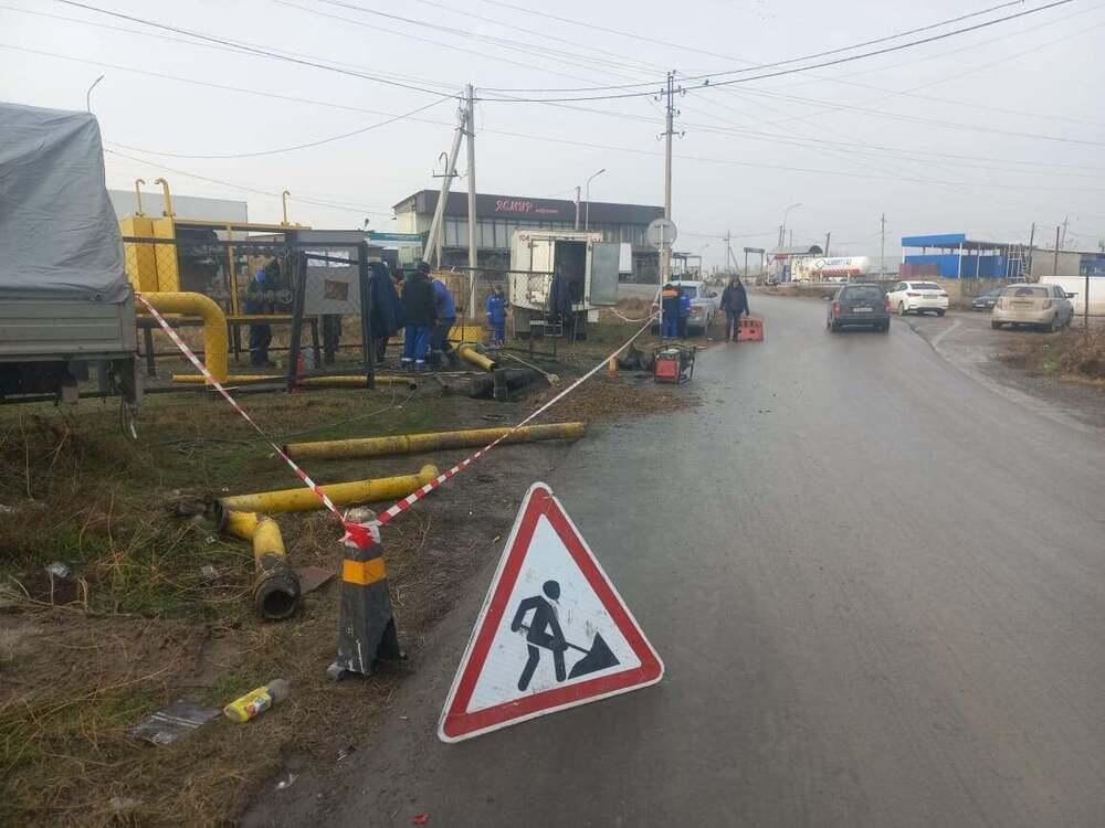 Более 600 домов остались без газа из-за ДТП в Шымкенте