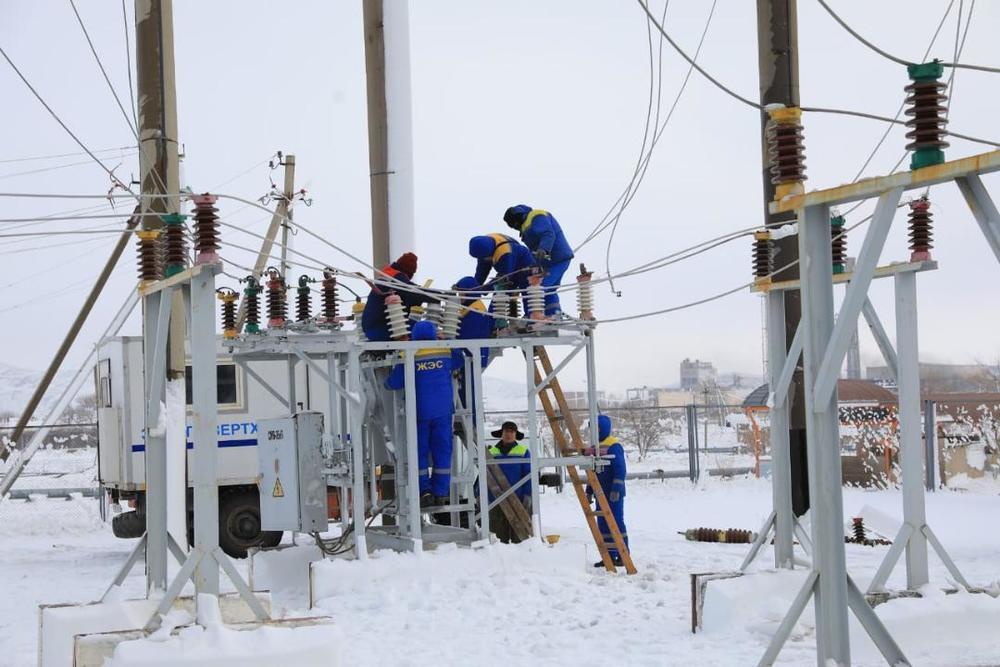 В Жанатасе восстановлено электроснабжение