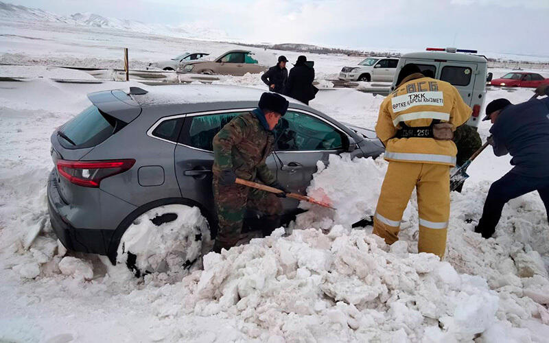 Непогода в Казахстане. Фото: МЧС РК