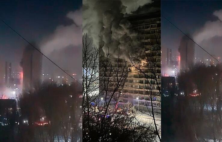 Fire in multi-storey residential in Karaganda