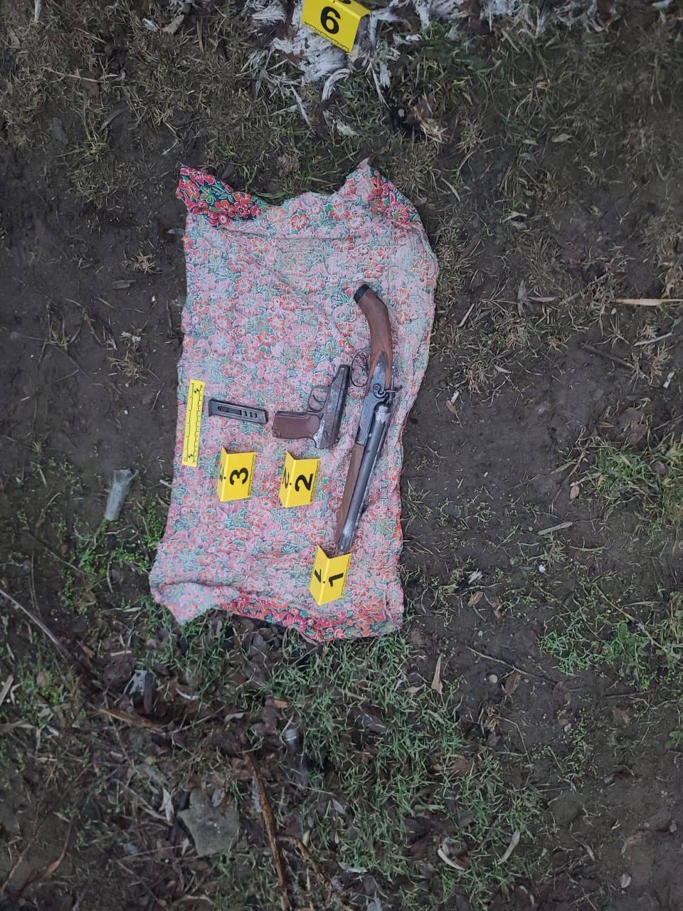 В Таразе нашли два схрона оружия и боеприпасов, которые были украдены в ходе январских событий . Фото: пресс-служба МВД РК