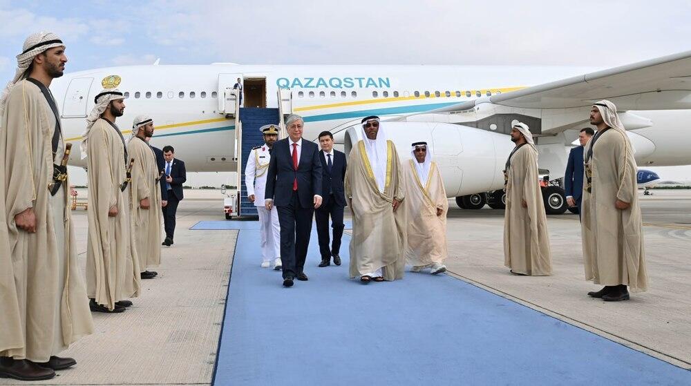 Президент Казахстана прибыл с официальным визитом в ОАЭ. Фото: пресс-служба Акорды