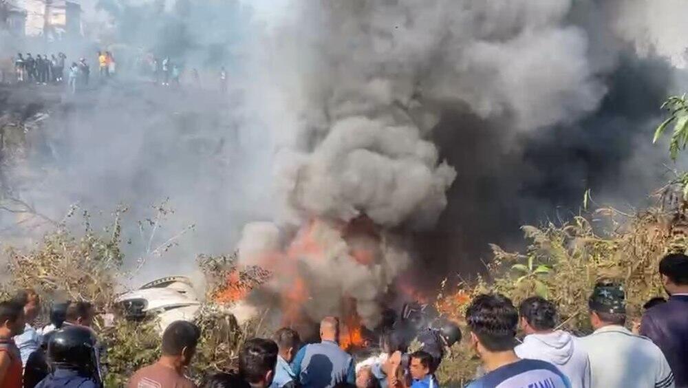 Plane crash in Nepal with more than 70 people on board