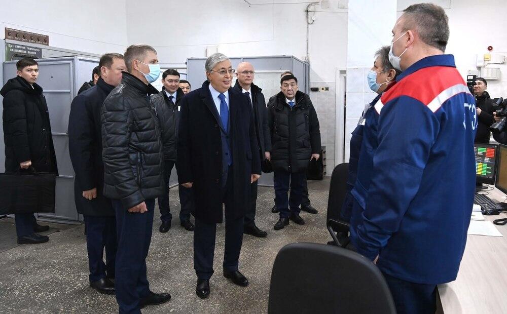 Визит главы государства в Костанайскую область. Фото: Глава государства посетил теплоцентр в городе Лисаковске / Акорда