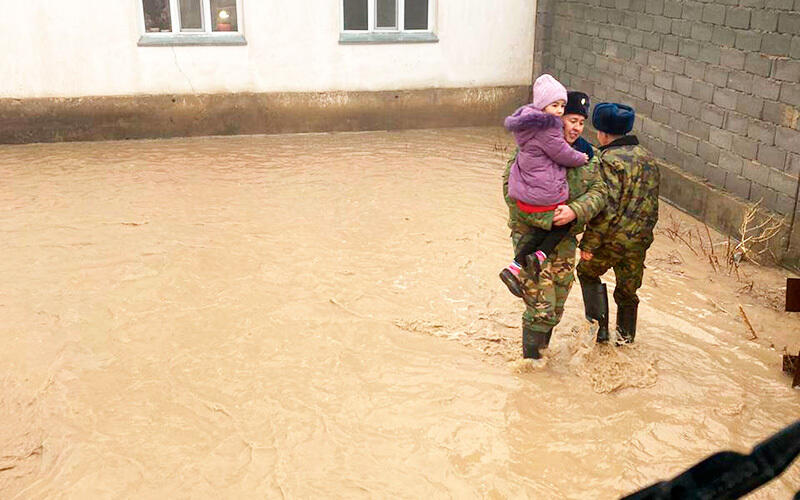 Over 200 people evacuated from flood-hit areas of Turkistan region. Images | MES RK