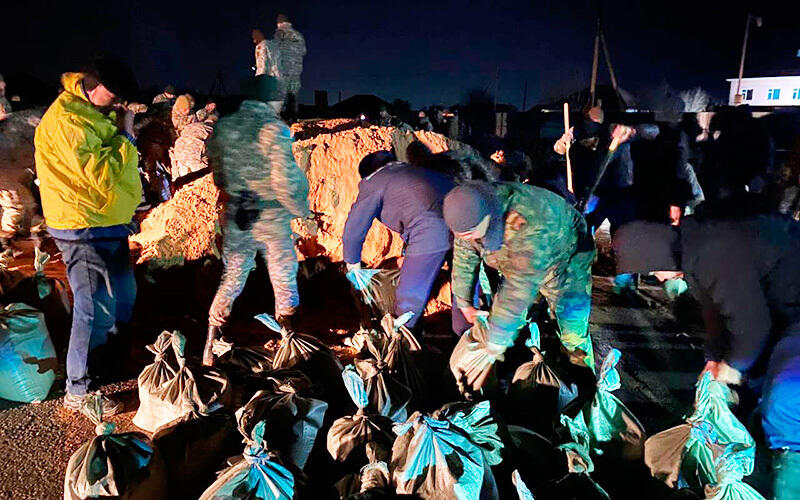 Over 200 people evacuated from flood-hit areas of Turkistan region. Images | MES RK