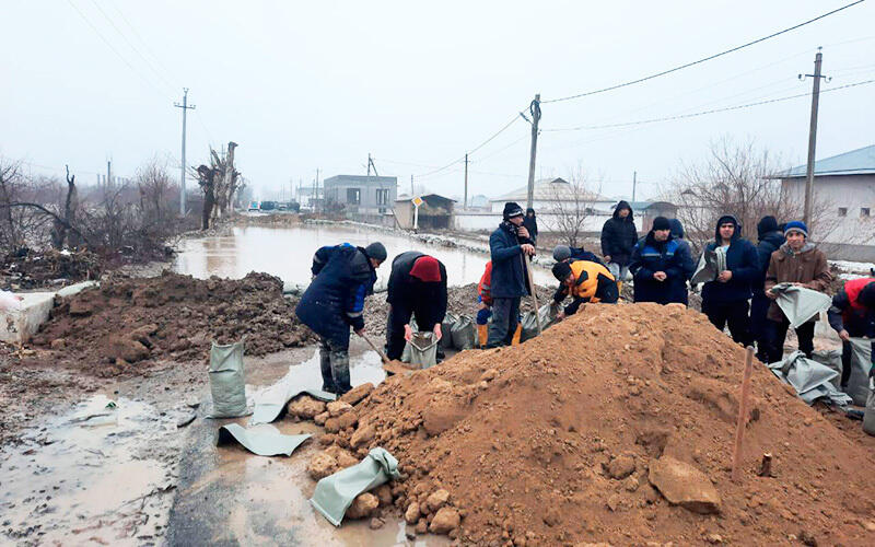 Over 200 people evacuated from flood-hit areas of Turkistan region. Images | MES RK