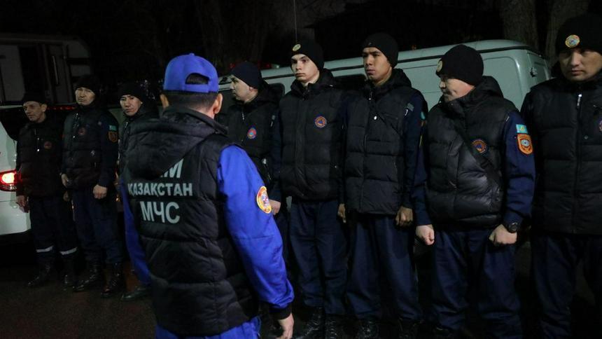 Kazakhstani rescuers join recovery efforts in Türkiye