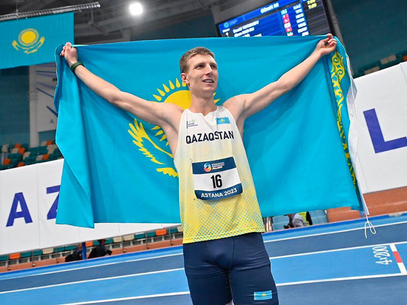 Спортивные достижения Казахстана на чемпионате Азии по легкой атлетике. Фото: Давид Ефремов - чемпион Азии / Instagram/drs_kz