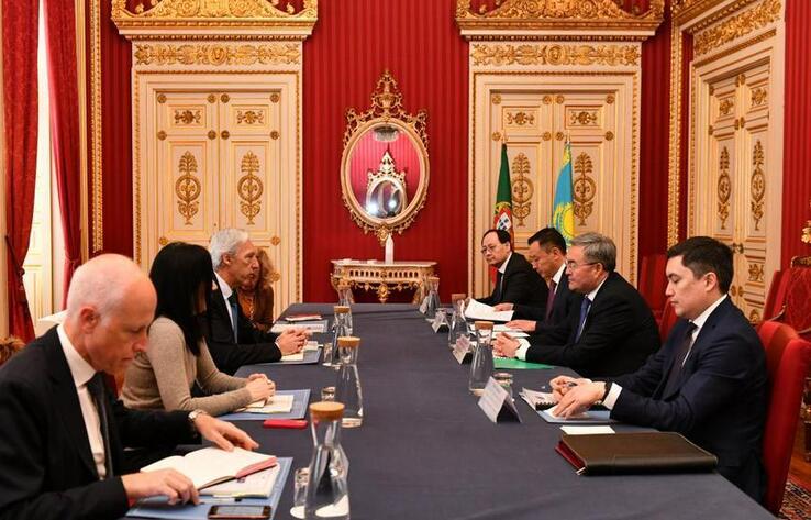 Kazakh FM Tileuberdi in Portugal for visit