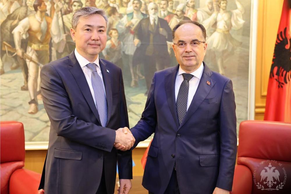 Kazakh Ambassador delivers credentials to President of Albania