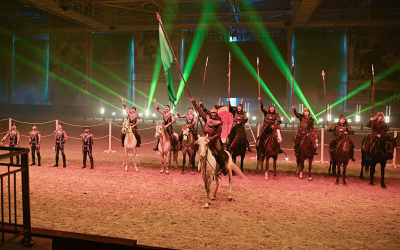 Nomad Stunts Horse Rider Show celebrates Nauryz spring holiday. Images | telegram / aqorda_resmi