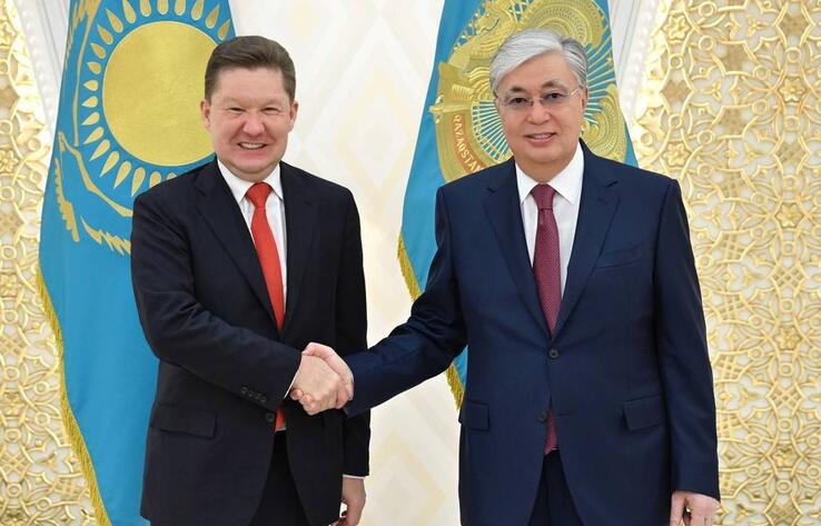 Президент Казахстана принял председателя правления компании "Газпром"