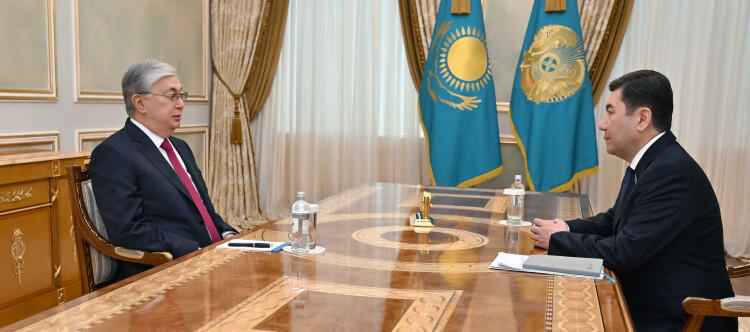 Head of State receives Majilis Speaker Koshanov