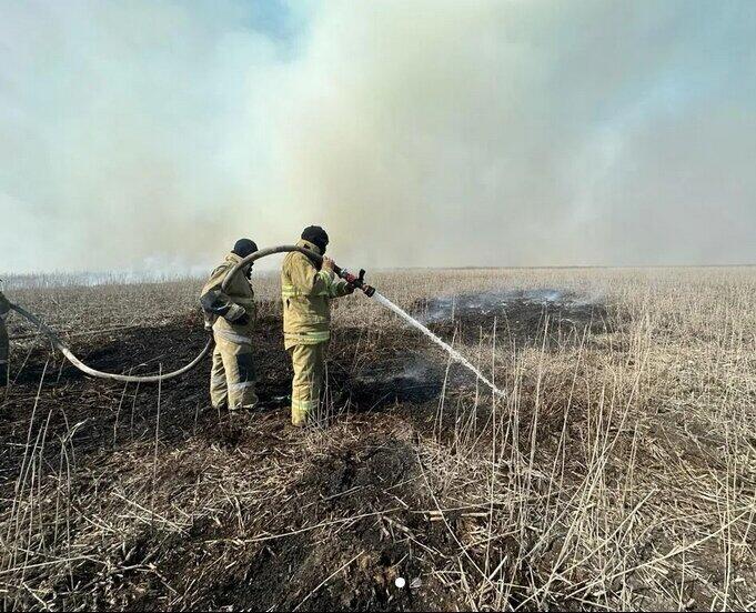 Пожар в Атырауской области потушили спустя 5 дней