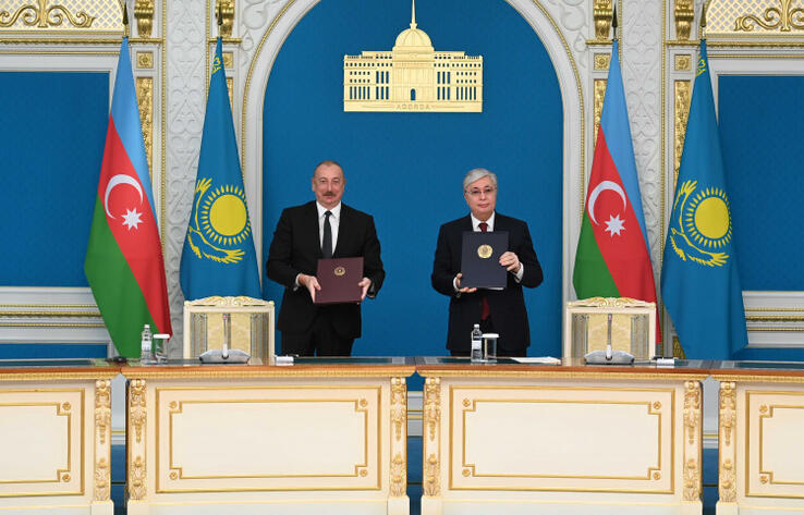 Президенты Казахстана и Азербайджана сделали совместное заявление 