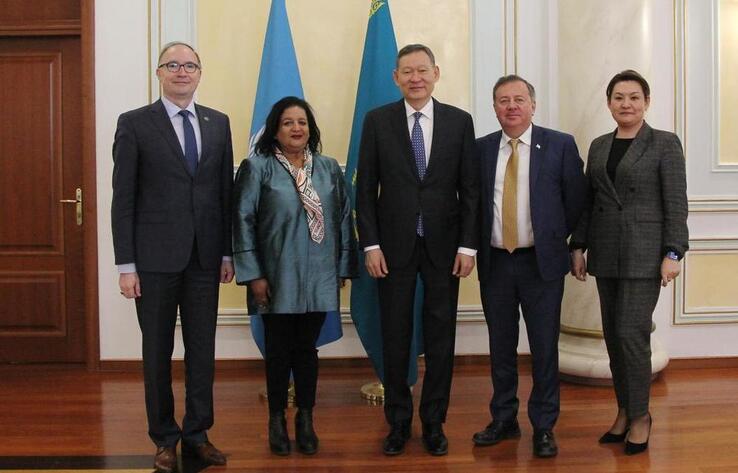 Kazakh First Deputy FM Umarov, UNODC Regional Representative to CA Ashita Mittal meet