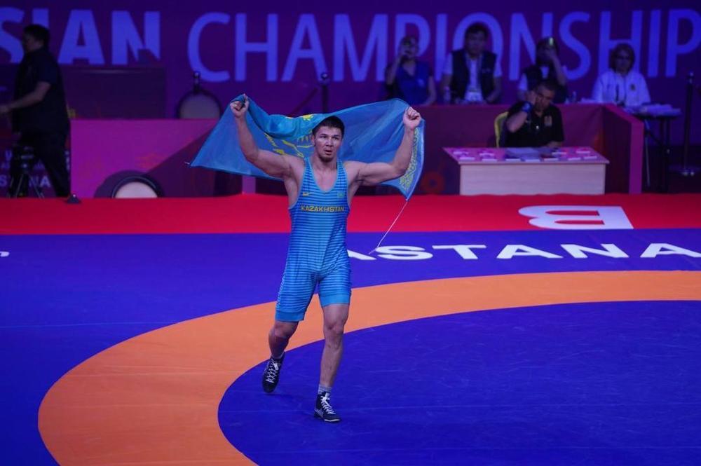 Казахстанские борцы вольного стиля завоевали две золотые медали на чемпионате Азии. Фото: Минкультуры и спорта РК