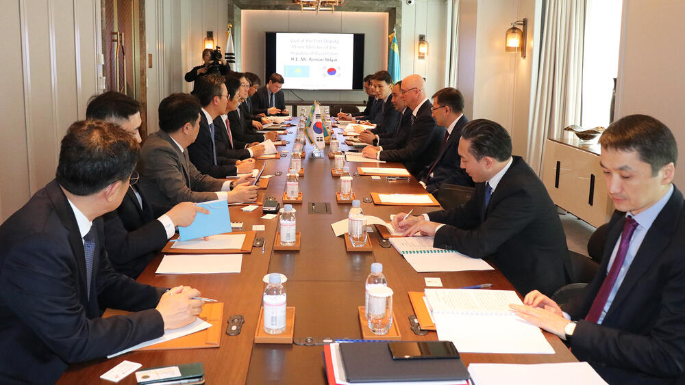 В Казахстане построят завод Kia . Фото: пресс-служба премьер-министра РК