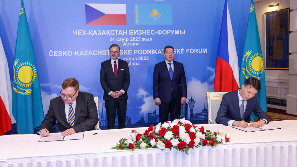 Соглашения на 230 млн евро подписали Казахстан и Чехия 