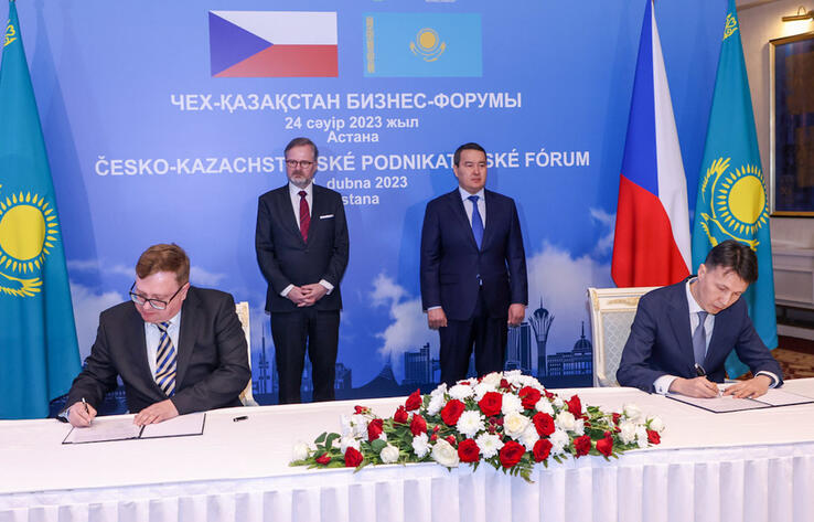 Соглашения на 230 млн евро подписали Казахстан и Чехия 