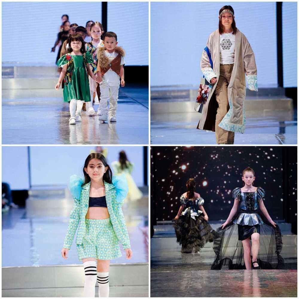 Молодые дизайнеры представили одежду для детей и подростков на Неделе моды в Алматы