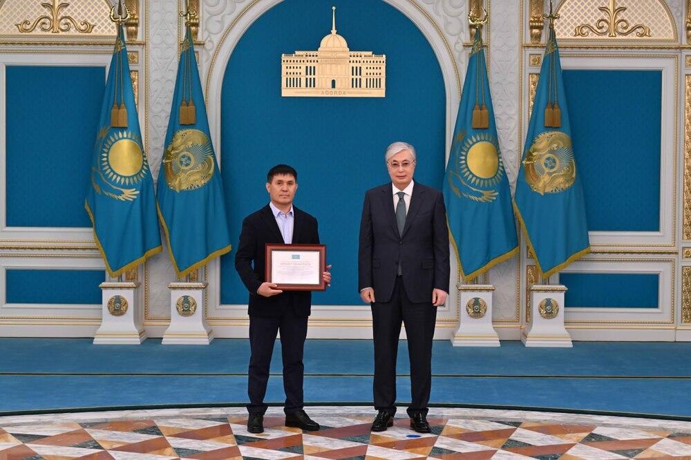 Токаев принял призеров чемпионата мира по боксу. Фото: Акорда
